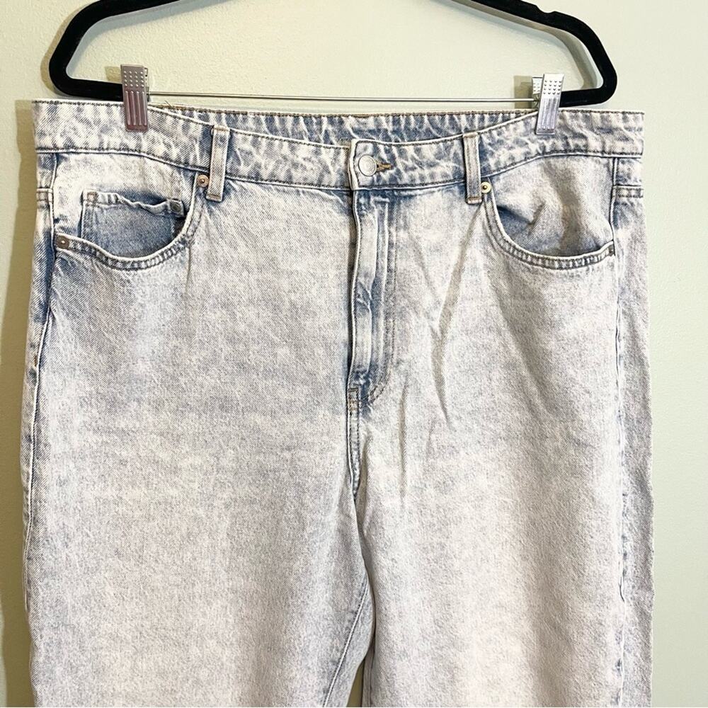 &Denim Womens Ultra‎ High Waist Ankle Length Loose Mom Jeans Blue Size 16 - Picture 15 of 16